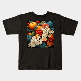 Tropical Orange Garden Kids T-Shirt